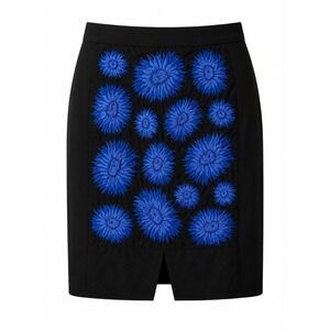 Anthropologie Leifsdottir Silk Embroidered Skirt Womens Size 4 Artsy Indie Femme